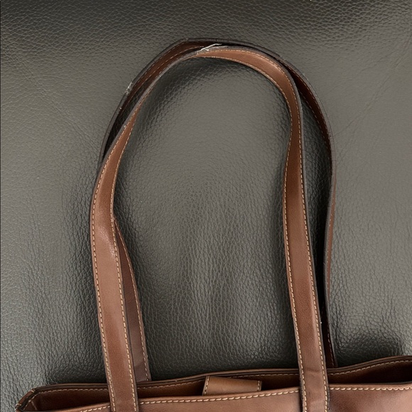 Nine West Brown Woven Bucket Style Shoulder Bag - Picture 12 of 12